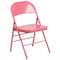 Flash Furniture Folding Chair, Bubblegum Pink HF3-PINK-GG - alternate 3