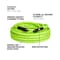 Flexzilla Air Hose, 1/2" x 50, 3/8" MNPT Fittings HFZ1250YW3 - alternate 5