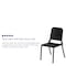 Flash Furniture Melody Band/Music Chair, Stackable, Blk HF-MUSIC-GG - alternate 5