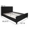 Flash Furniture Platform Bed, Tribeca, Queen, Black HG-23-GG - alternate 6