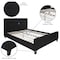 Flash Furniture Platform Bed, Tribeca, Queen, Black HG-23-GG - alternate 5