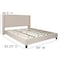 Flash Furniture Platform Bed, Riverdale, King, Beige HG-36-GG - alternate 2