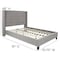 Flash Furniture Platform Bed, Riverdale, Full, Light Gray HG-42-GG - alternate 3