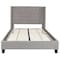 Flash Furniture Platform Bed, Riverdale, Full, Light Gray HG-42-GG - alternate 2