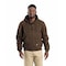 Berne Heartland Washed Duck Hooded Work Jacket, 100% cotton sanded duck, Bark, LT HJ375 - alternate 1
