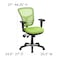 Flash Furniture Contemporary Office Chair, Green Seat, Black Back, 25 3/4" W 27-1/2" L 43-1/2" H, Adjustable Padded HL-0001-GN-GG - alternate 2
