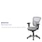 Flash Furniture Contemporary Chair Mid-Back Exec Chair, Gray, Adjustable Arms, 18" to 23" Height, Foam, Gray HL-0001-GY-GG - alternate 8