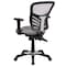 Flash Furniture Contemporary Chair Mid-Back Exec Chair, Gray, Adjustable Arms, 18" to 23" Height, Foam, Gray HL-0001-GY-GG - alternate 6