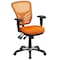 Flash Furniture Contemporary Chair Mid-Back Exec Chair, Orange, Adjustable Arms, 18" to 23" Height, Mesh, Orange HL-0001-OR-GG - alternate 8