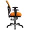 Flash Furniture Contemporary Chair Mid-Back Exec Chair, Orange, Adjustable Arms, 18" to 23" Height, Mesh, Orange HL-0001-OR-GG - alternate 9