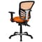 Flash Furniture Contemporary Chair Mid-Back Exec Chair, Orange, Adjustable Arms, 18" to 23" Height, Mesh, Orange HL-0001-OR-GG - alternate 4