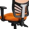 Flash Furniture Contemporary Chair Mid-Back Exec Chair, Orange, Adjustable Arms, 18" to 23" Height, Mesh, Orange HL-0001-OR-GG - alternate 10