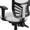 Flash Furniture Contemporary Chair Mid-Back Exec Chair, White, Adjustable Arms, 18" to 23" Height, Mesh, White HL-0001-WH-GG - alternate 9