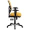 Flash Furniture Contemporary Chair Mid-Back Exectv Chair w/Adj. Arms, Yl/Org, Adjustable Arms, 18" to 23" Height HL-0001-YEL-GG - alternate 10