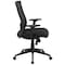 Flash Furniture Contemporary Chair Mid-Back Exec Chair, Black, Adjustable Arms, 17-1/2" to 20-1/2" Height, Mesh HL-0004K-GG - alternate 6