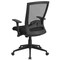 Flash Furniture Contemporary Chair Mid-Back Exec Chair, Black, Adjustable Arms, 17-1/2" to 20-1/2" Height, Mesh HL-0004K-GG - alternate 7