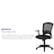 Flash Furniture Mesh Contemporary Chair, 17-3/4" to 22-3/4", Fixed Arms, Black HL-0007-GG - alternate 3