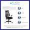 Flash Furniture Mesh Contemporary Chair, 16-1/2" to 20", Adjustable Arms, Black HL-0017-GG - alternate 3