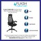 Flash Furniture Contemporary Chair High Back Exec Mesh Chair, Black, Adjustable Arms, 18-1/2" to 21" Height, Mesh HL-0018-GG - alternate 7
