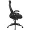 Flash Furniture Contemporary Chair High Back Exec Mesh Chair, Black, Adjustable Arms, 18-1/2" to 21" Height, Mesh HL-0018-GG - alternate 9