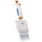 Heathrow Scientific Micro Pipette, 8 Chnnl, Wht/Orng, 5-50ul 120215 - alternate 1