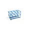 Heathrow Scientific HDPE Coated Wire Tube Rack 8-Place for 5 HS232461 - alternate 1