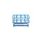 Heathrow Scientific HDPE Coated Wire Tube Rack 8-Place for 5 HS232461 - alternate 2