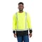 Berne Hi-Vis Long Sleeve T-Shirt, polyester birdseye mesh, Yellow, 2XLT HVK018 - alternate 1
