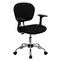 Flash Furniture Task Chair, 17-1/4" to 21", Fixed Arms, Black H-2376-F-BK-ARMS-GG - alternate 4