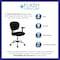Flash Furniture Task Chair, 17-1/4" to 21", Fixed Arms, Black H-2376-F-BK-ARMS-GG - alternate 6