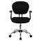 Flash Furniture Task Chair, 17-1/4" to 21", Fixed Arms, Black H-2376-F-BK-ARMS-GG - alternate 9