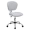 Flash Furniture Task Chair, 17-1/4" to 21", White H-2376-F-WHT-GG - alternate 4