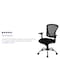 Flash Furniture Task Chair, 18" to 22", Fixed Arms, Black H-8369F-BLK-GG - alternate 8