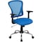 Flash Furniture Mesh Task Chair, 22-, Adjustable, Back, Seat: Blue; Frame: Gray H-8369F-BL-GG - alternate 9