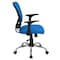 Flash Furniture Mesh Task Chair, 22-, Adjustable, Back, Seat: Blue; Frame: Gray H-8369F-BL-GG - alternate 3