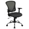 Flash Furniture Task Chair, 18" to 22", Fixed Arms, Dark Gray H-8369F-DK-GY-GG - alternate 6