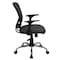 Flash Furniture Task Chair, 18" to 22", Fixed Arms, Dark Gray H-8369F-DK-GY-GG - alternate 9