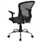 Flash Furniture Task Chair, 18" to 22", Fixed Arms, Dark Gray H-8369F-DK-GY-GG - alternate 7