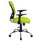 Flash Furniture Task Chair, 18" to 22", Fixed Arms, Green H-8369F-GN-GG - alternate 10