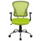 Flash Furniture Task Chair, 18" to 22", Fixed Arms, Green H-8369F-GN-GG - alternate 9
