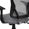 Flash Furniture Task Chair, 18" to 22", Fixed Arms, Gray H-8369F-GY-GG - alternate 10