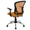 Flash Furniture Task Chair, 18" to 22", Fixed Arms, Orange H-8369F-ORG-GG - alternate 8
