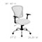 Flash Furniture Task Chair, 18" to 22", Fixed Arms, White H-8369F-WHT-GG - alternate 8