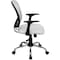 Flash Furniture Task Chair, 18" to 22", Fixed Arms, White H-8369F-WHT-GG - alternate 10