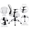 Flash Furniture Task Chair, 18" to 22", Fixed Arms, White H-8369F-WHT-GG - alternate 7