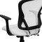 Flash Furniture Task Chair, 18" to 22", Fixed Arms, White H-8369F-WHT-GG - alternate 6