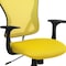 Flash Furniture Task Chair, 18" to 22", Fixed Arms, Yellow H-8369F-YEL-GG - alternate 7