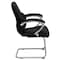 Flash Furniture Contemporary Side Reception Chair, Black Seat, Gray Back, 25 1/4" W 27-1/2" L 38-3/4" H H-9637L-3-SIDE-GG - alternate 5