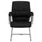 Flash Furniture Contemporary Side Reception Chair, Black Seat, Gray Back, 25 1/4" W 27-1/2" L 38-3/4" H H-9637L-3-SIDE-GG - alternate 6