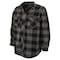 Tough Duck Buffalo Check Fleece Shirt, Grey, 2XL i96421 - alternate 1